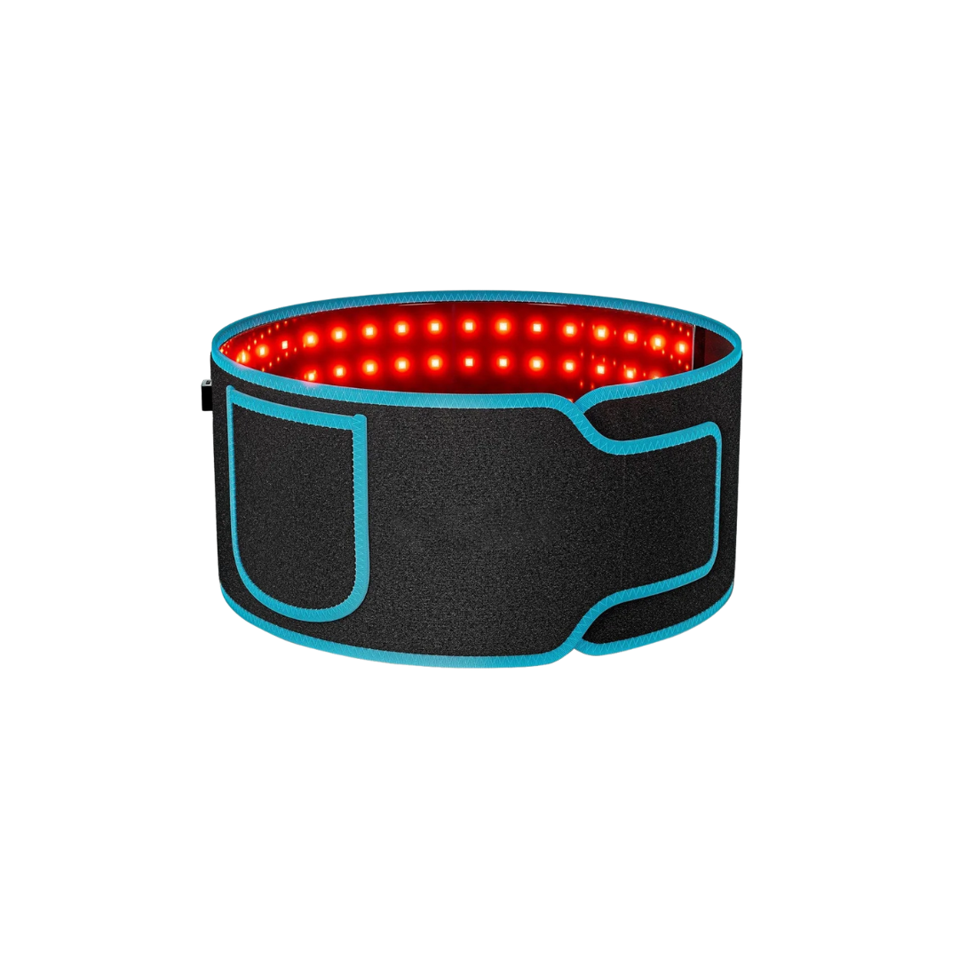 Zennredi Red Light Therapy Belt for pain relief and muscle recovery with red and near-infrared light.