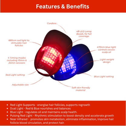 VitaCap - Red Light Therapy for Hair Growth, Repair & Relief