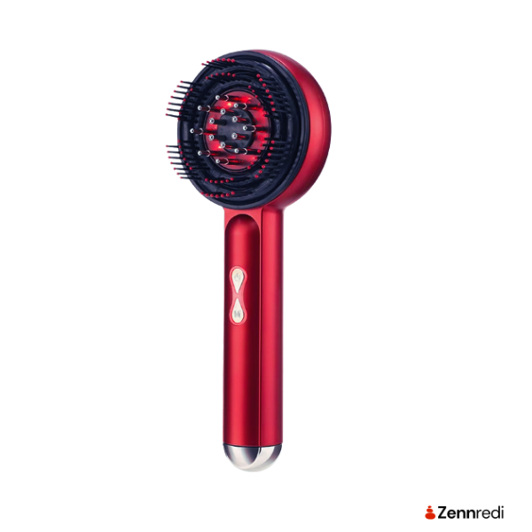 Scalp Therapy Comb with red LED lights for scalp massage and vibrant hair health