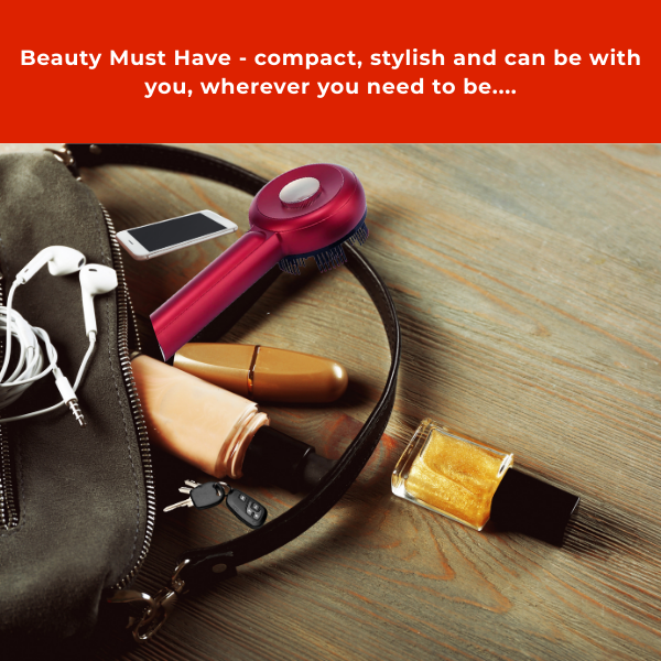 Scalp Therapy Comb portable red LED beauty must-have for stylish hair care on the go