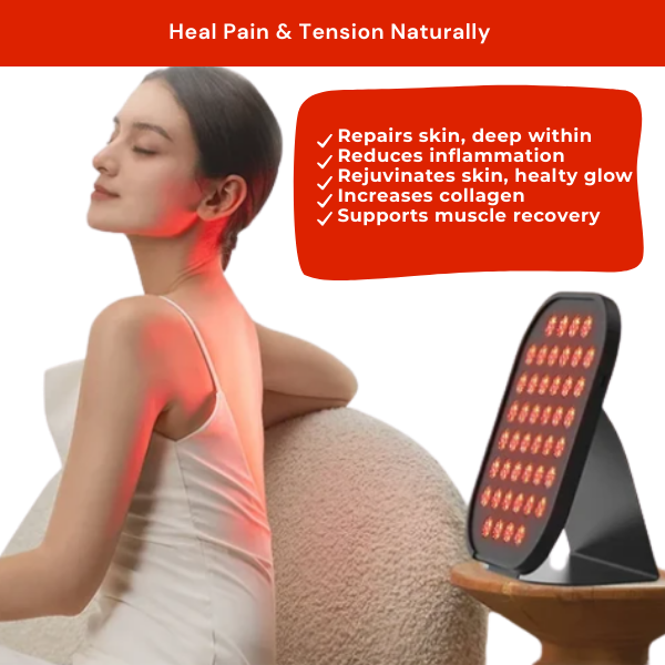 Skin Rejuvenation Device heals pain with red light, repairs skin, boosts collagen, and muscle recovery