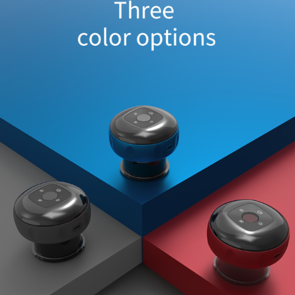 Cupping Massager in black, blue, and red with suction technology for muscle relief and therapy