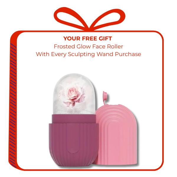 🎁 Frosted Glow Face Roller - Complimentary with Sculpting Wand (100% off)