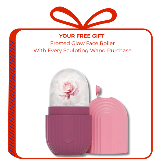 🎁 Frosted Glow Face Roller - Complimentary with Sculpting Wand (100% off)