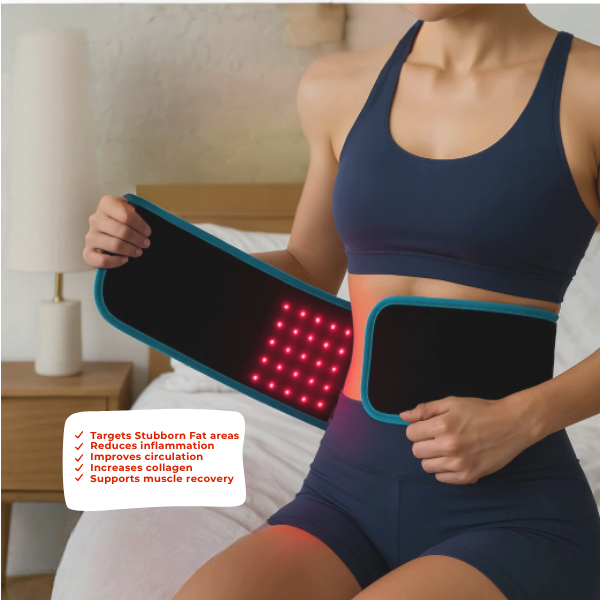 Zennredi Red Light Therapy Belt for pain relief, muscle recovery, and inflammation reduction.